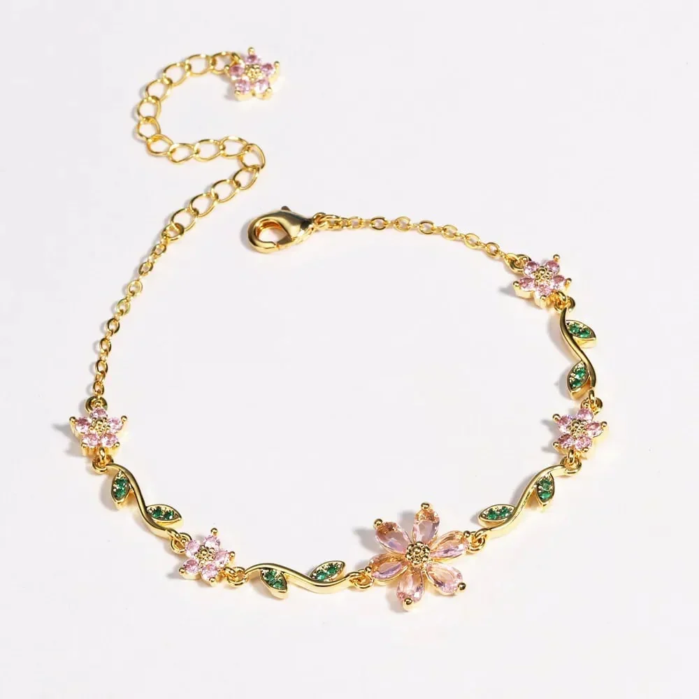 📢📢60% DE RÉDUCTION ! 🔥NOUVEAUTÉ 2026🔥 - Bracelet fleuri (Bijou et cadeau idéal)