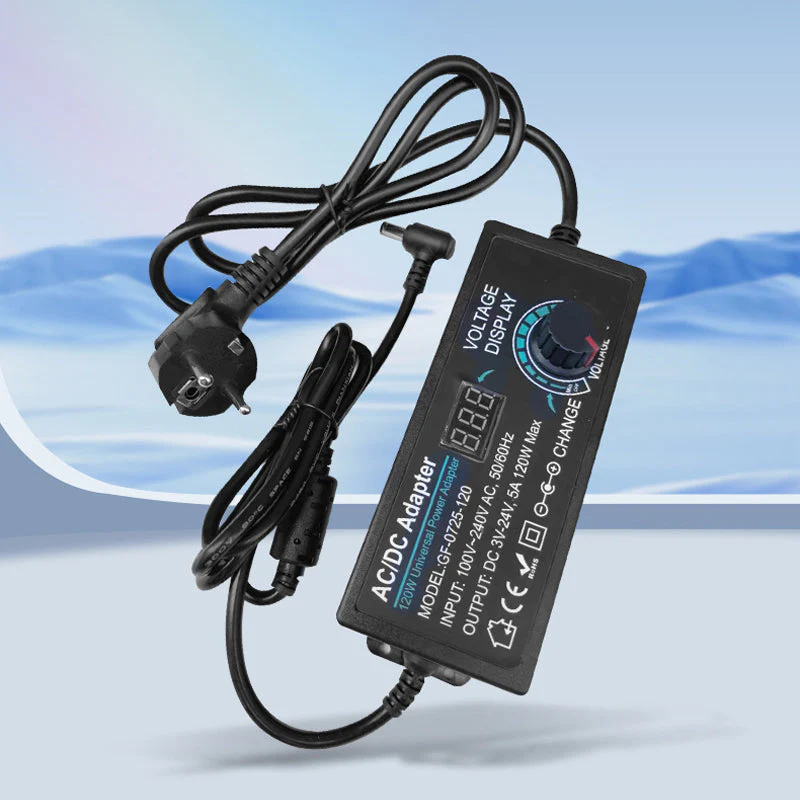 📢📢50 % DE RÉDUCTION !! ⏰Adaptateur secteur universel réglable 3 V-24 V 3 A CA/CC - Image 2