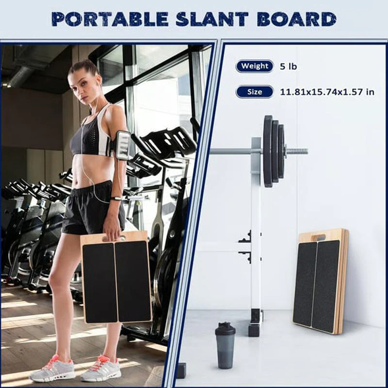 📢📢50 % de réduction !! ⏰Planche inclinée en bois réglable pour l’étirement des mollets - Image 10