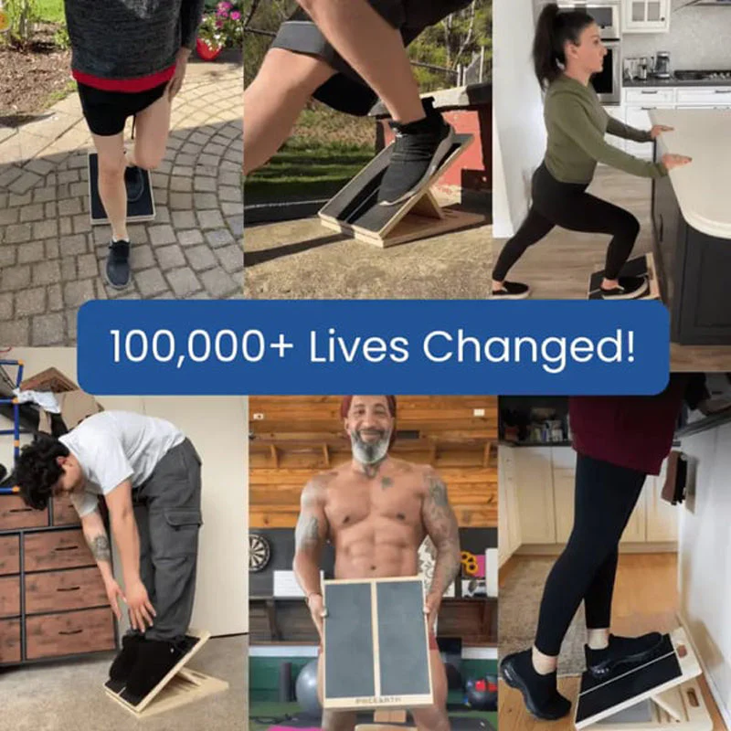 📢📢50 % de réduction !! ⏰Planche inclinée en bois réglable pour l’étirement des mollets - Image 7