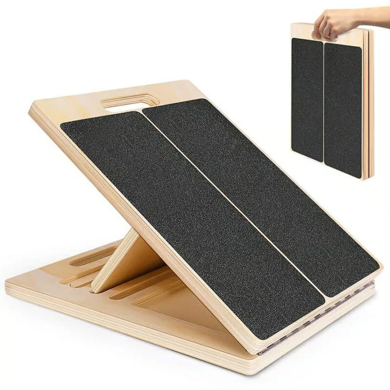 📢📢50 % de réduction !! ⏰Planche inclinée en bois réglable pour l’étirement des mollets - Image 9