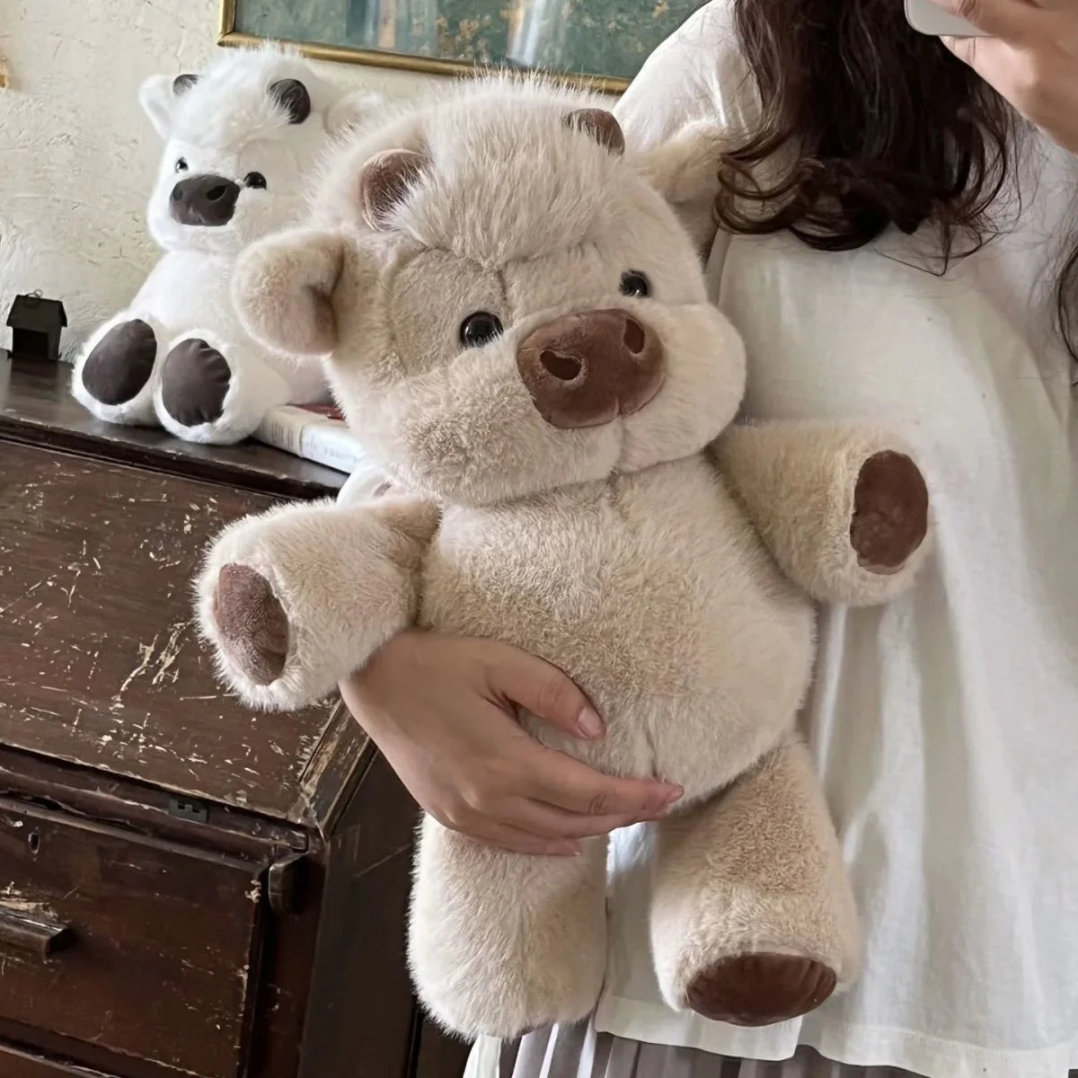 Adorable peluche vache Highland toute douce - Image 10