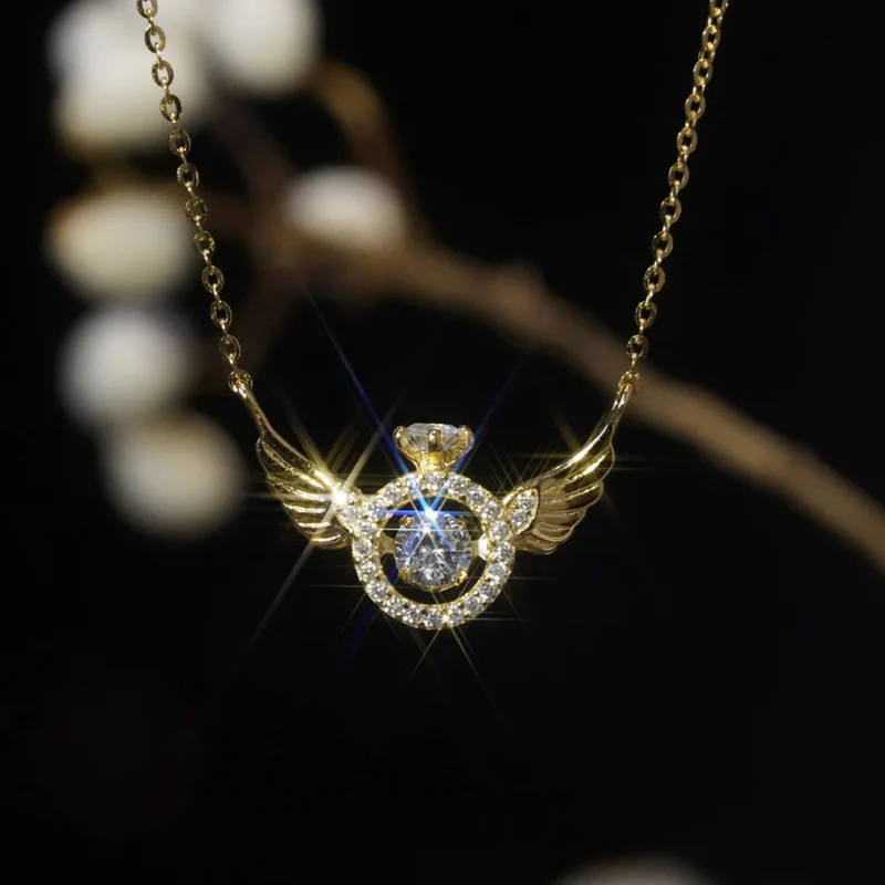 Collier Ailes d'Ange.Un éclat de lumière avec votre douceur - Image 10