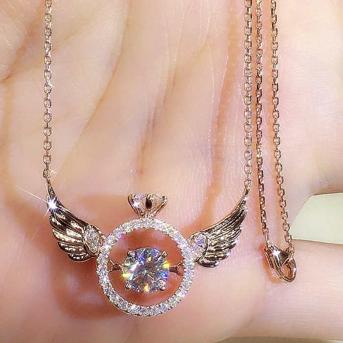 Collier Ailes d'Ange.Un éclat de lumière avec votre douceur - Image 3