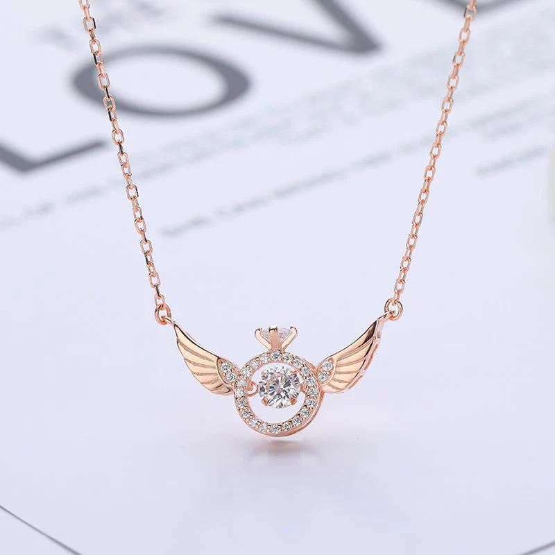 Collier Ailes d'Ange.Un éclat de lumière avec votre douceur - Image 8