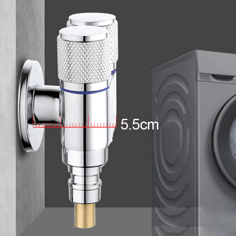 🎁 33 % DE RÉDUCTION ! 🔧✨ Vanne d'angle de sortie à double interrupteur 1/2" – Pratique et durable 🚰🌟 - Image 3