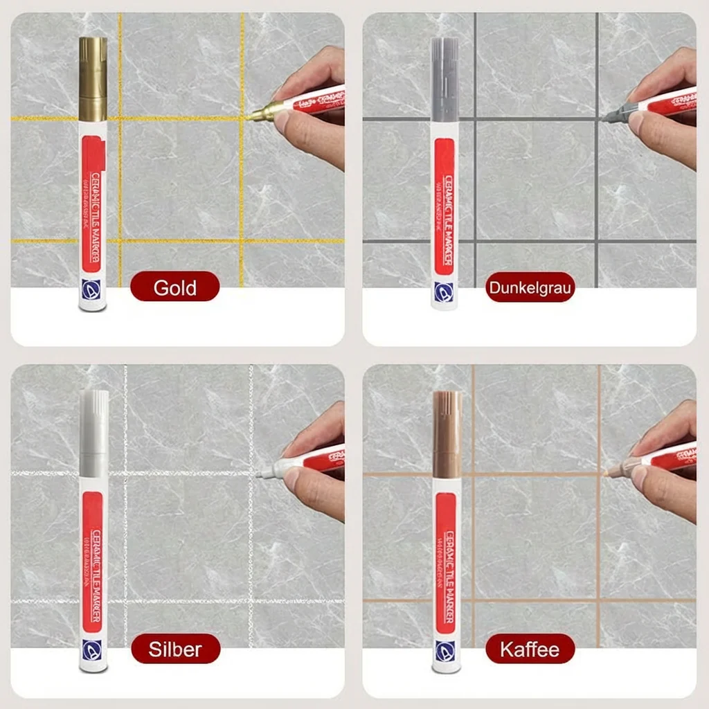 📢📢50 %  DE RÉDUCTION !! ⏰Pousbo® Anti-moisissure et crayon pour joints résistant à l'eau pour carreaux en céramique - Image 11