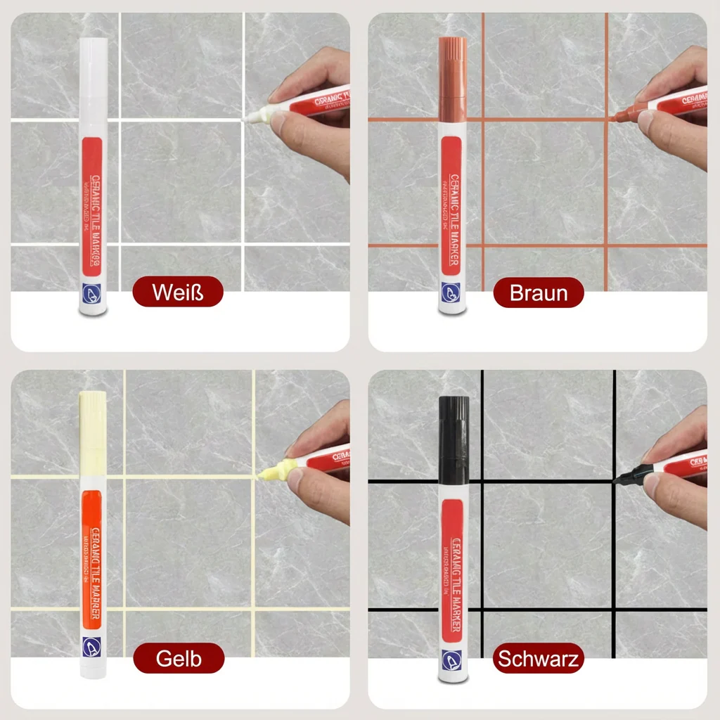 📢📢50 %  DE RÉDUCTION !! ⏰Pousbo® Anti-moisissure et crayon pour joints résistant à l'eau pour carreaux en céramique - Image 9