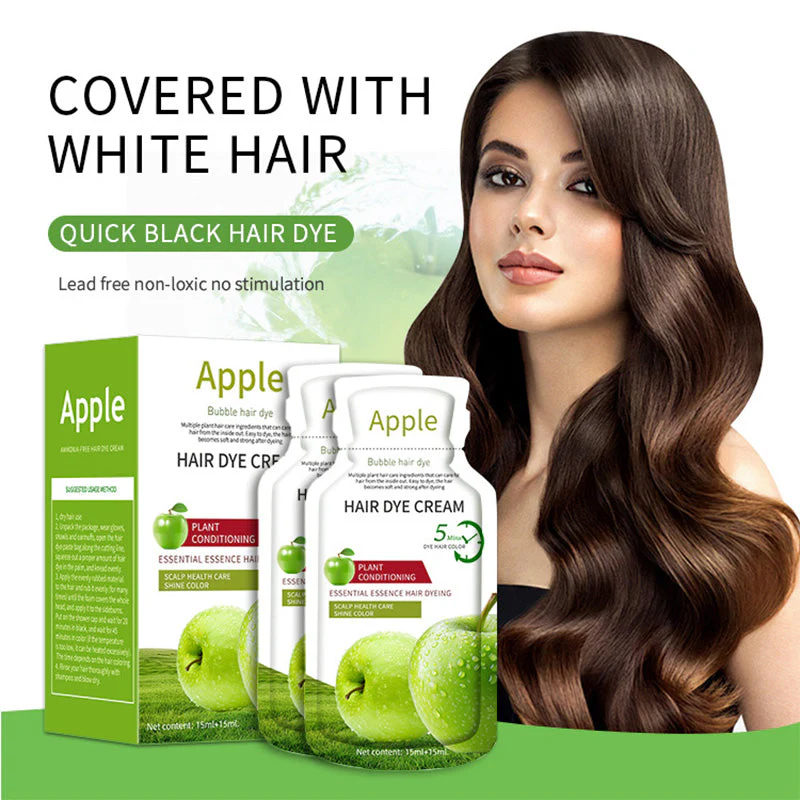 🌸🌸🌸✨ Nouvelle arrivée &Achetez 2 obtenez 1 gratuit✨ Crème teinture cheveux pomme - Image 2