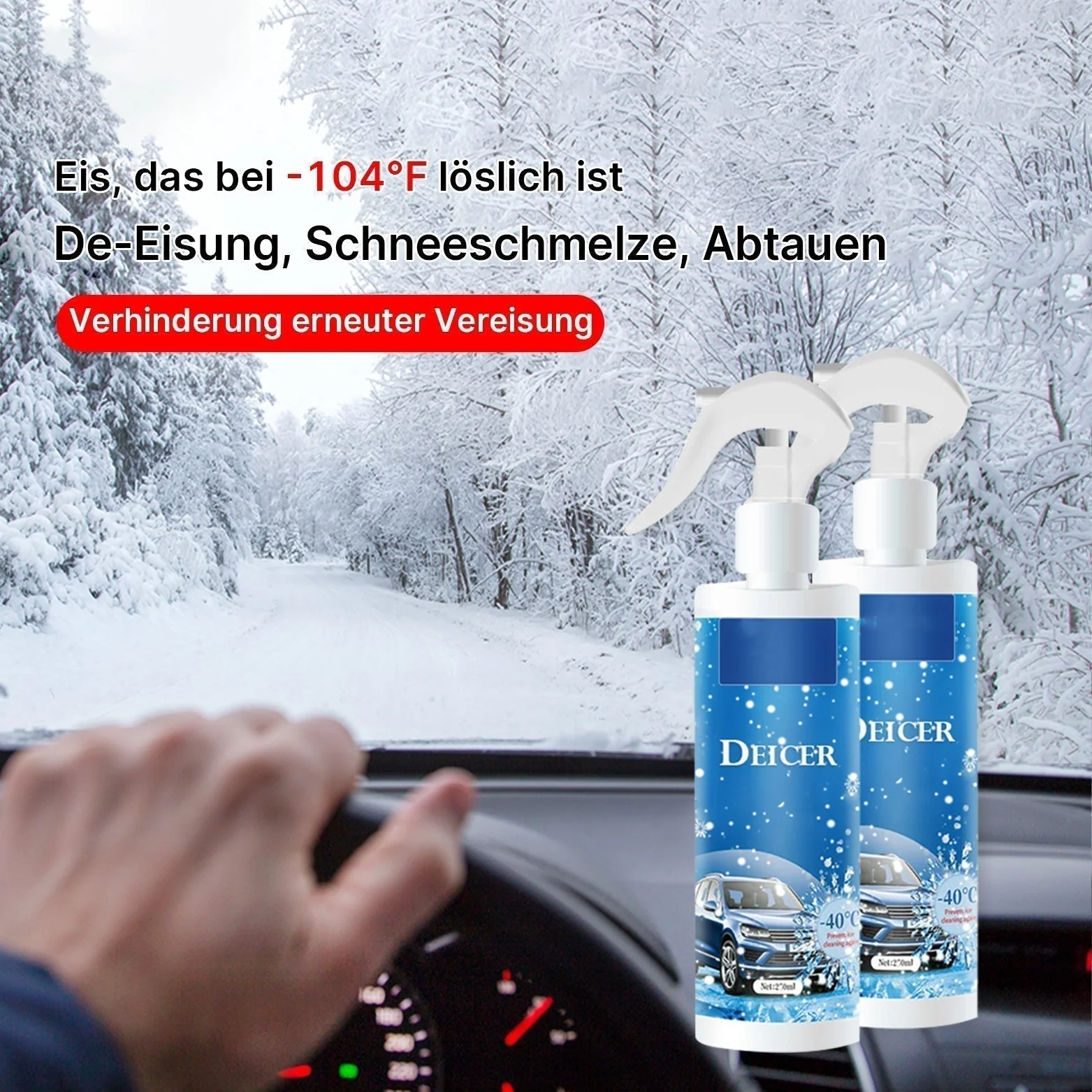 📢📢40% DE RÉDUCTION !!! ✨Spray dégivrant pour voiture Deicer - Image 13