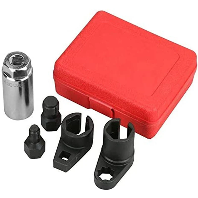 📢📢60 % DE RÉDUCTION !! ⏰🔧Jeu de 5 pièces comprenant une douille de décalage pour capteur O2 automobile et un chasse-filet - Image 15
