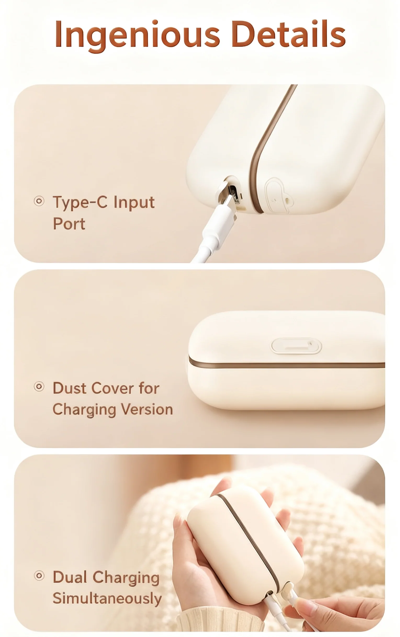 ⏳Remise limitée à 50 %⏰Nouveaux chauffe-mains magnétiques rechargeables 2 en 1🔥 - Image 3