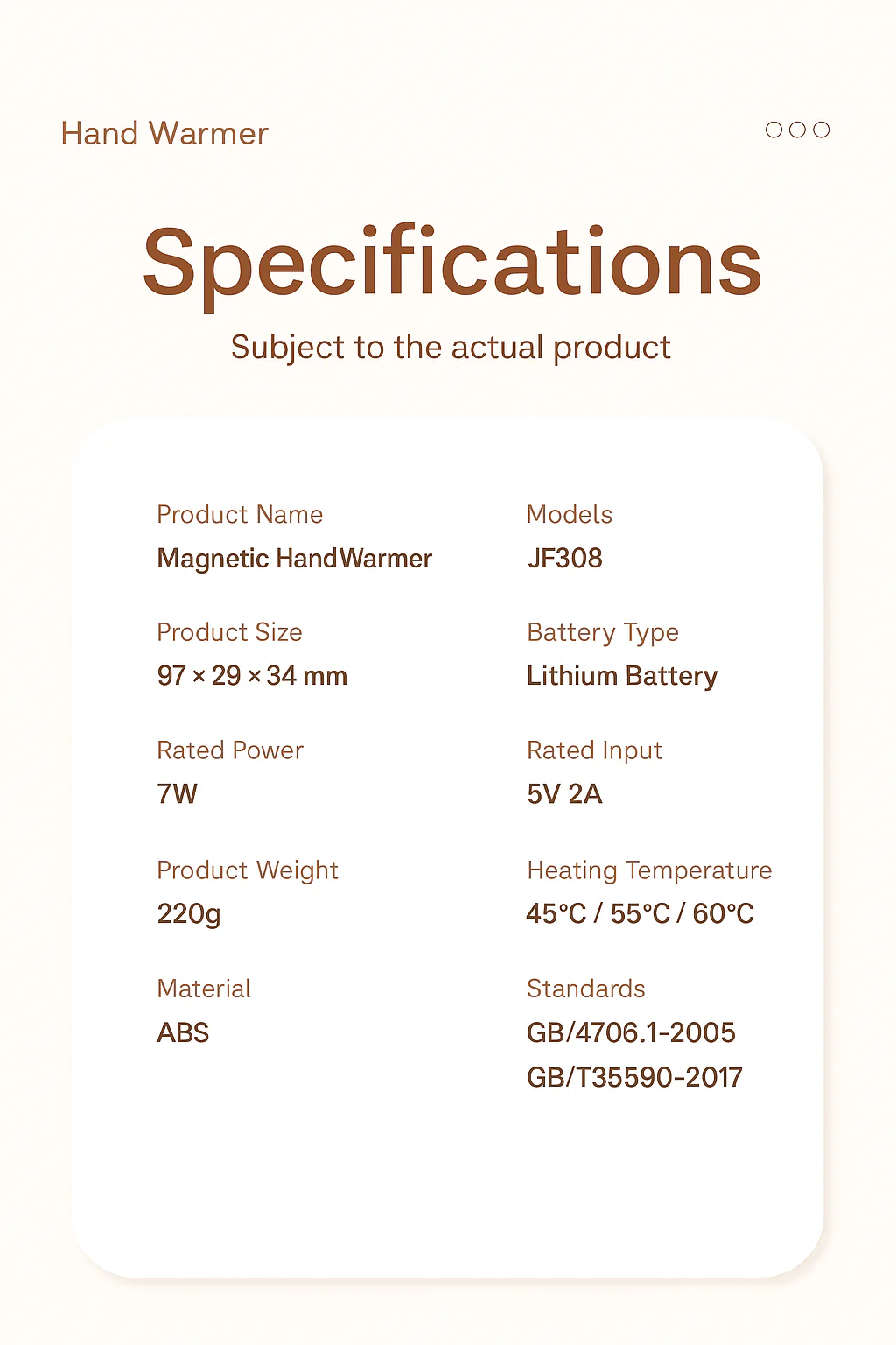 ⏳Remise limitée à 50 %⏰Nouveaux chauffe-mains magnétiques rechargeables 2 en 1🔥 - Image 6