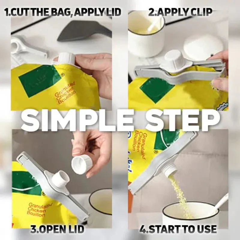 ✨Achetez-en 2,obtenez-en 8 gratuitement🔥Pince de fermeture pour sac avec bec verseur - Image 4