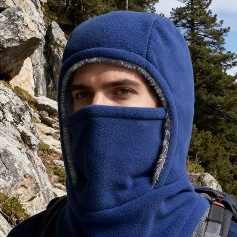 🧣 55% DE RÉDUCTION! ✨ Cagoule Unisexe Coupe-Vent - Matière Polaire Respirante avec Protection Visage Intégrale pour Sports d'Hiver ❄️🔒 - Image 2