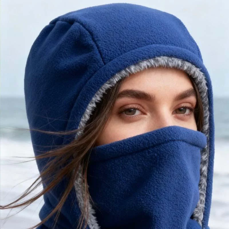 🧣 55% DE RÉDUCTION! ✨ Cagoule Unisexe Coupe-Vent - Matière Polaire Respirante avec Protection Visage Intégrale pour Sports d'Hiver ❄️🔒 - Image 4