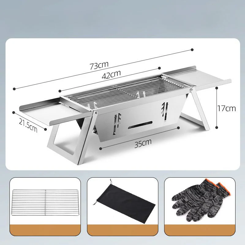 đ„đ„âł Limite de production de 66% đ Gril extĂ©rieur pliable en acier inoxydable - Image 15