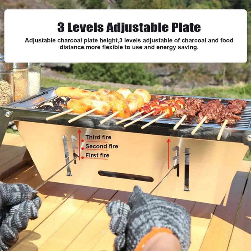 đ„đ„âł Limite de production de 66% đ Gril extĂ©rieur pliable en acier inoxydable - Image 3