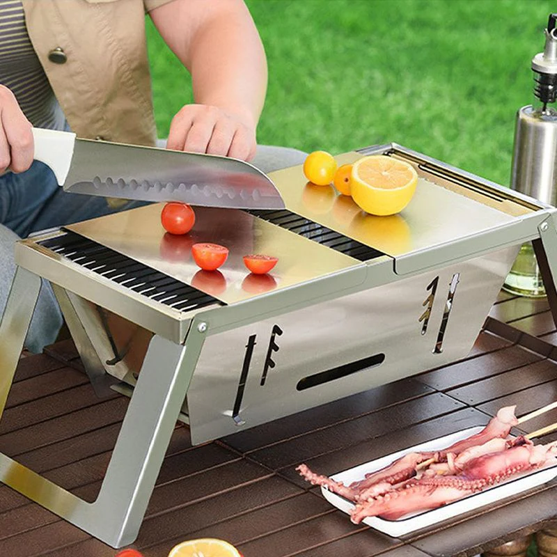đ„đ„âł Limite de production de 66% đ Gril extĂ©rieur pliable en acier inoxydable - Image 5