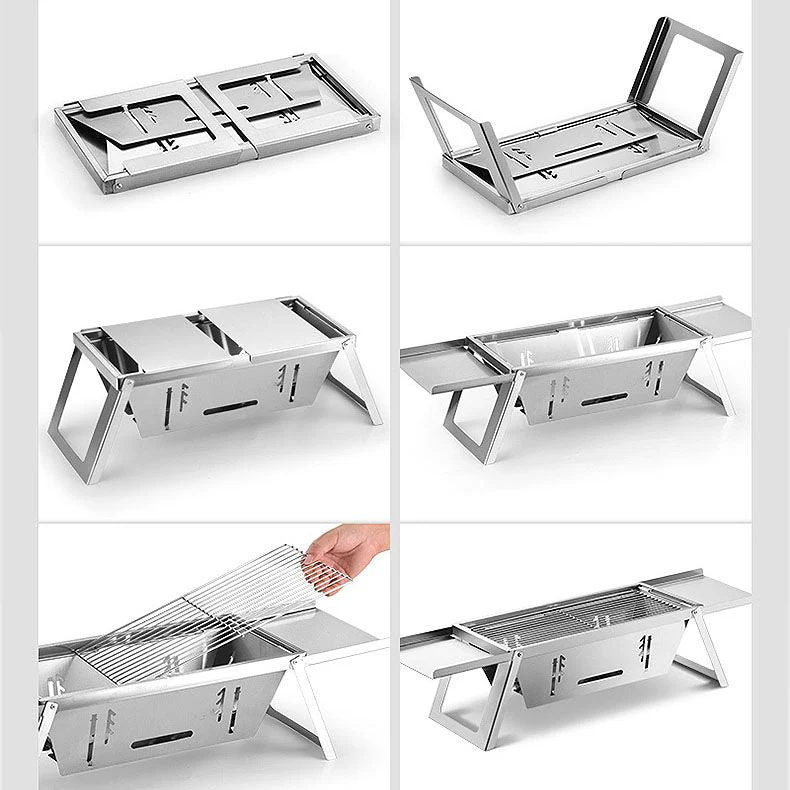đ„đ„âł Limite de production de 66% đ Gril extĂ©rieur pliable en acier inoxydable - Image 7