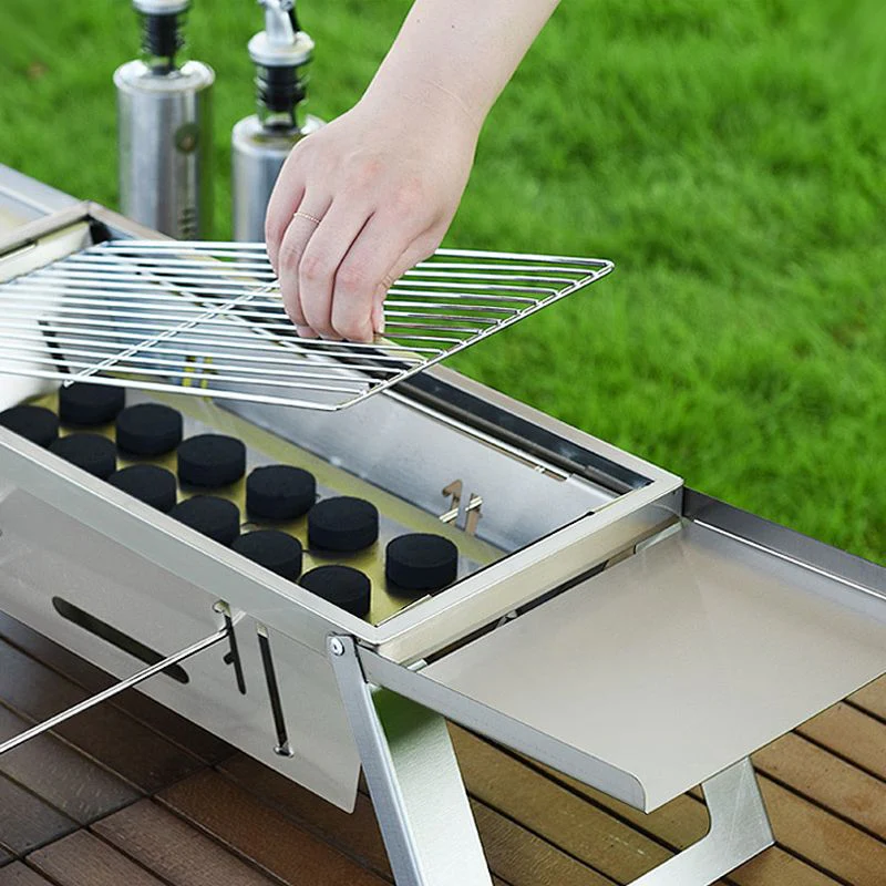 đ„đ„âł Limite de production de 66% đ Gril extĂ©rieur pliable en acier inoxydable - Image 8