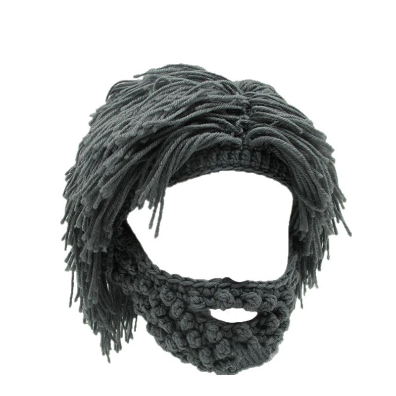 đąđą50 % de rĂ©duction !! â° Chapeau Punk avec Perruque et Barbe TricotĂ©e â Style Unique, PrĂȘt Ă Porter & Accessoire de DĂ©guisement đ„ - Image 10
