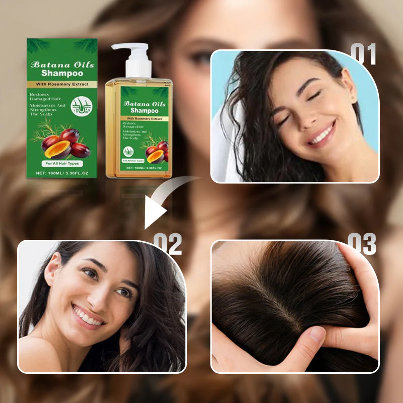 ✨Achetez-en 3 et obtenez-en 2 gratuitement🌸👧Shampooing Batana Oil à l'extrait de romarin - Image 2