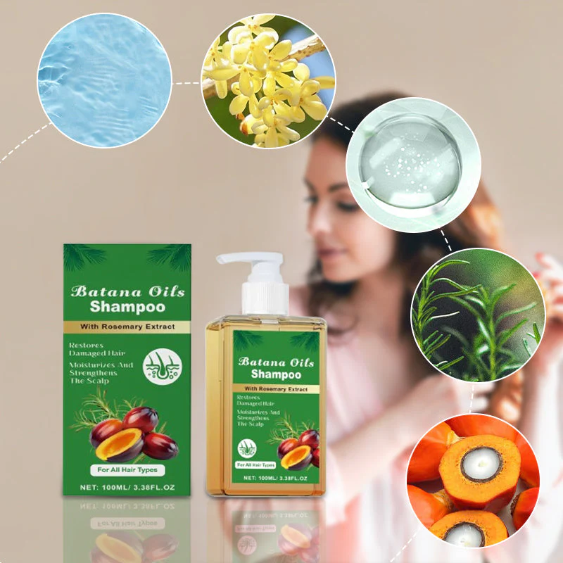 ✨Achetez-en 3 et obtenez-en 2 gratuitement🌸👧Shampooing Batana Oil à l'extrait de romarin - Image 7