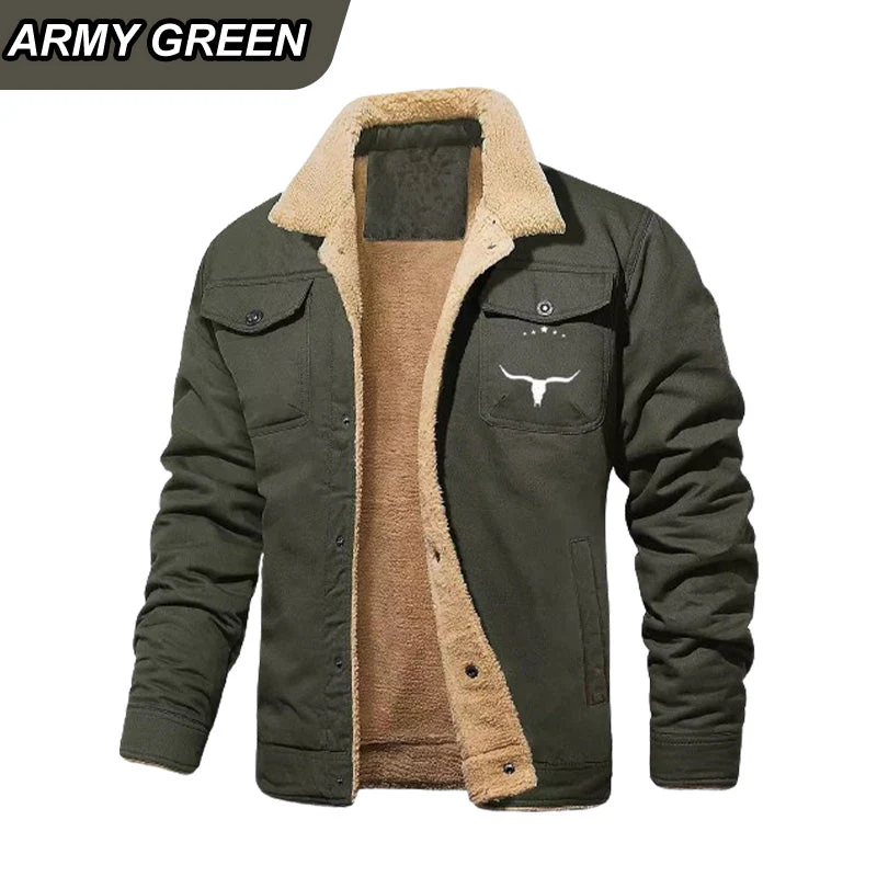 📢📢60 % de réduction !!!✨[Le meilleur cadeau pour lui] Veste chaude rétro pour homme - Image 13