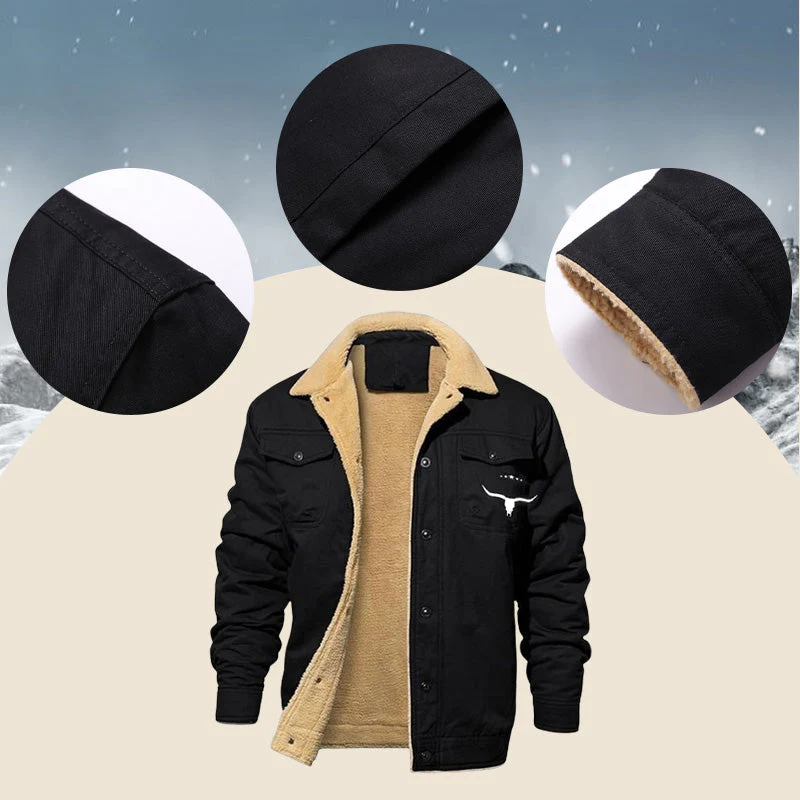 📢📢60 % de réduction !!!✨[Le meilleur cadeau pour lui] Veste chaude rétro pour homme - Image 7