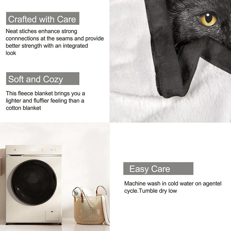 📢📢50 % de réduction !!!✨Couverture douillette toutes saisons Black Cat - Image 4