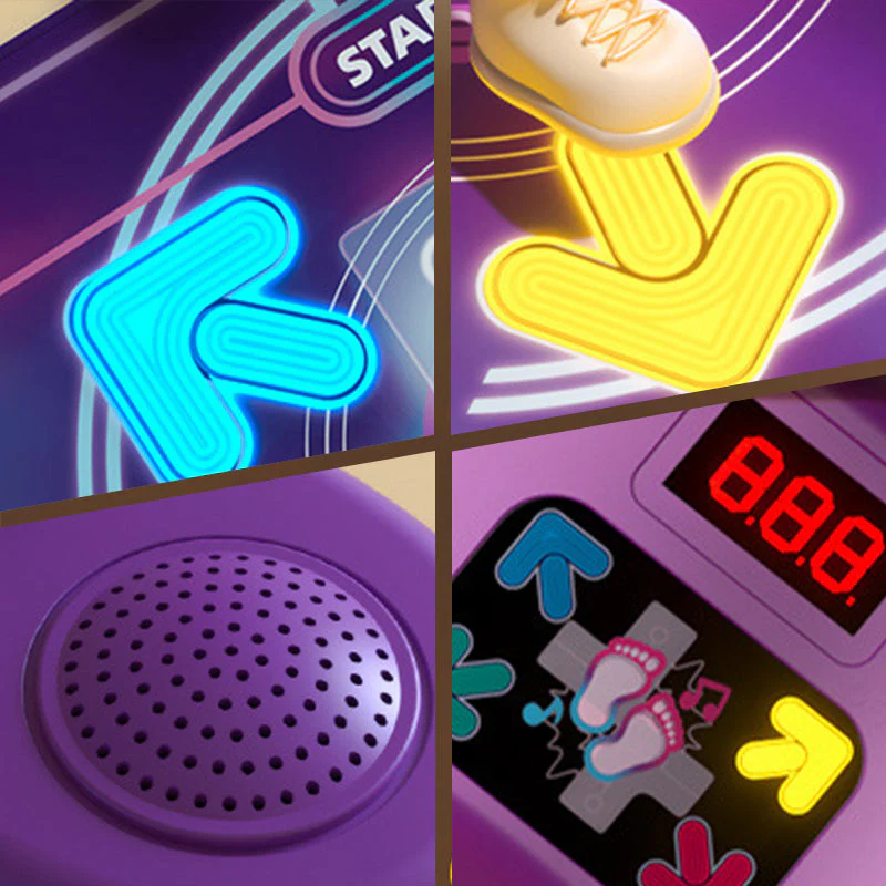 📢📢60% DE RÉDUCTION!!!🎁Tapis de danse interactif Bluetooth avec musique et lumières - Image 5