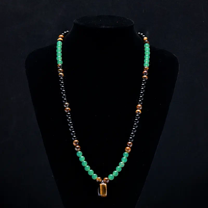📢📢60 %  DE RÉDUCTION !! ⏰Collier bohème en perles de pierre naturelle
