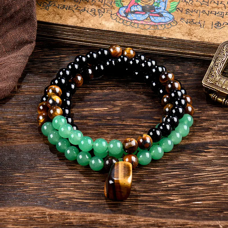 📢📢60 %  DE RÉDUCTION !! ⏰Collier bohème en perles de pierre naturelle - Image 4
