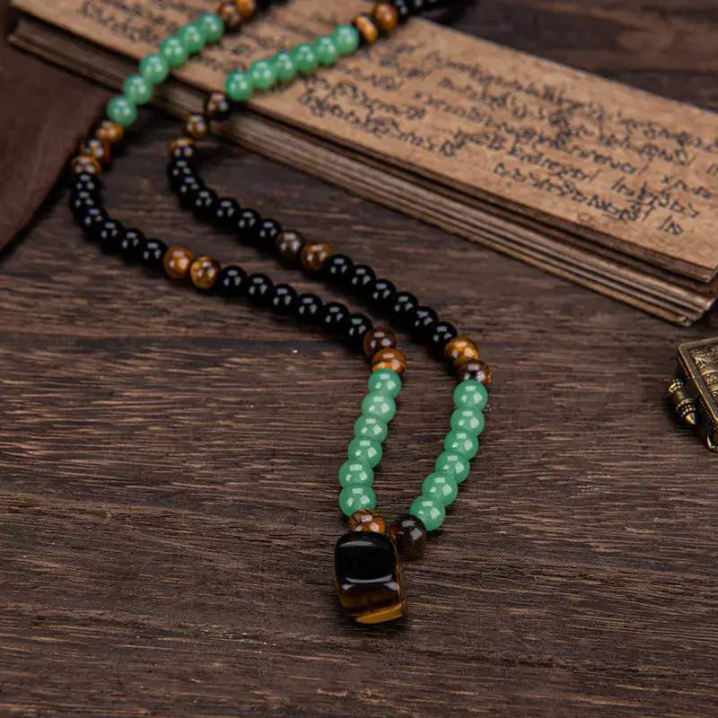 📢📢60 %  DE RÉDUCTION !! ⏰Collier bohème en perles de pierre naturelle - Image 5