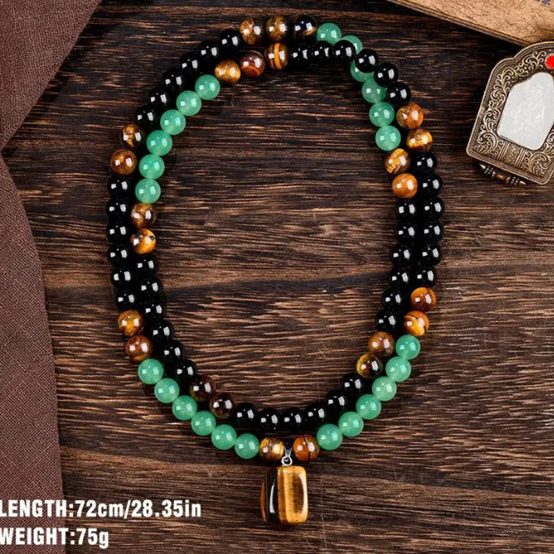 📢📢60 %  DE RÉDUCTION !! ⏰Collier bohème en perles de pierre naturelle - Image 7