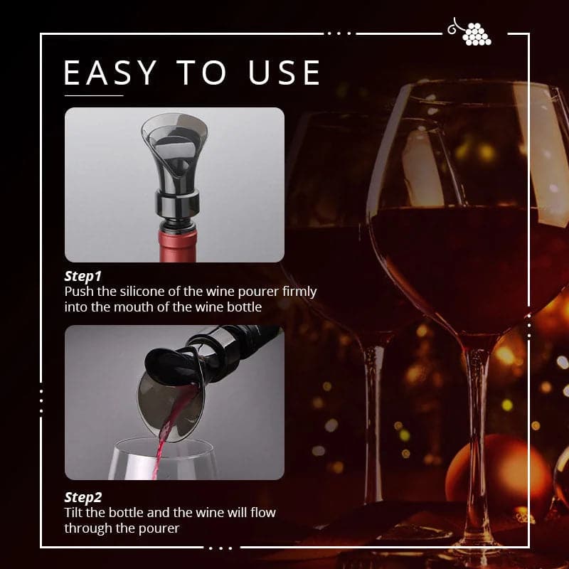📢📢50 % de réduction !! ⏰Bouchon de vin rouge 2 en 1 (2 achet¨¦s, 1 gratuit) - Image 6