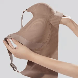 📢📢50 % de réduction !! ⏰Soutien-gorge push-up côtelé pour femmes, réglable et sans fil - Image 14