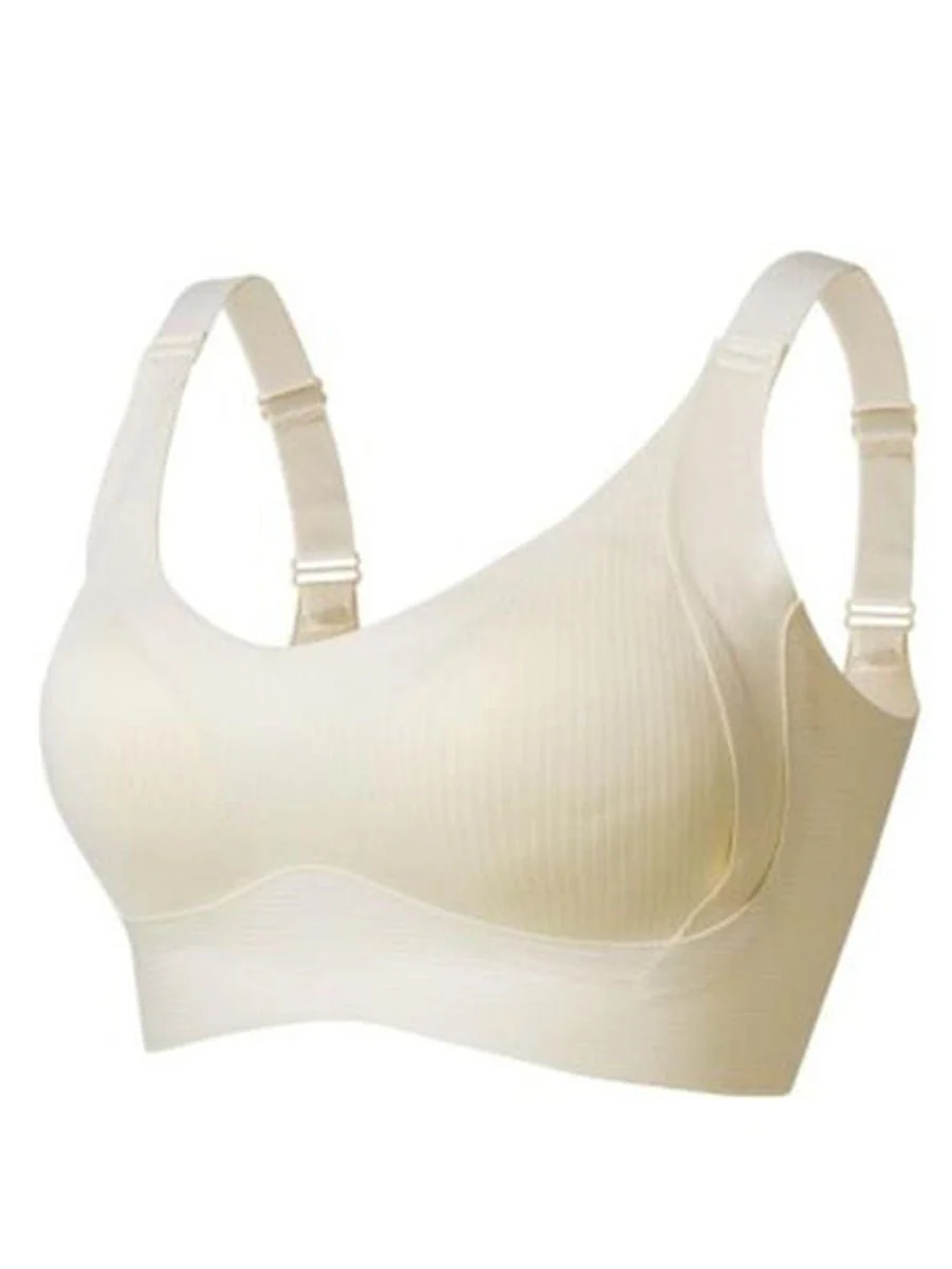 📢📢50 % de réduction !! ⏰Soutien-gorge push-up côtelé pour femmes, réglable et sans fil - Image 17