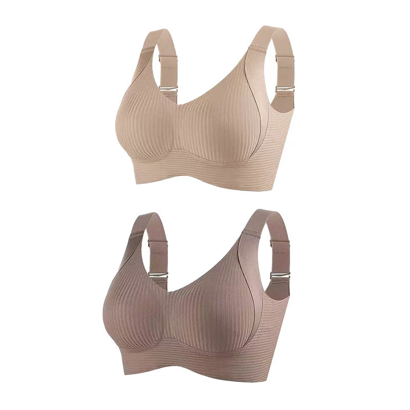 📢📢50 % de réduction !! ⏰Soutien-gorge push-up côtelé pour femmes, réglable et sans fil - Image 32