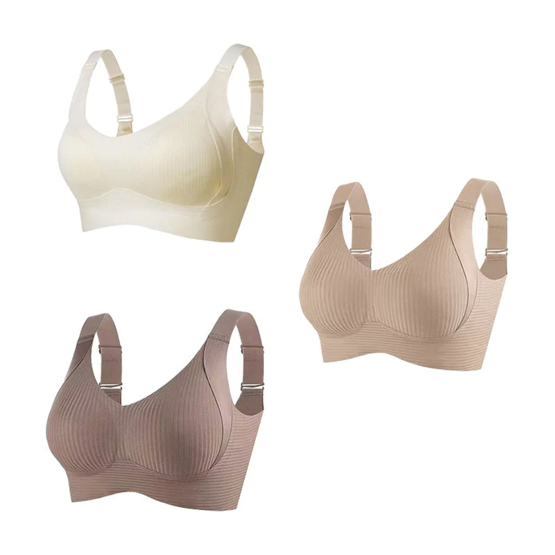 📢📢50 % de réduction !! ⏰Soutien-gorge push-up côtelé pour femmes, réglable et sans fil - Image 36