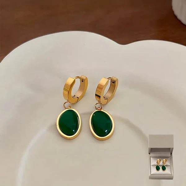 📿50 % de réduction💍Collier Emeraude Boucles d'oreilles Bracelet - Image 7