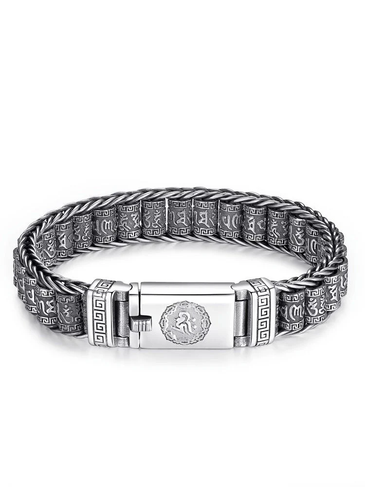 📢📢50 % de réduction !! ⏰ Bracelet Roue de Prière Tibétaine – Argent 925, Porte-Bonheur & Cadeau Saint-Valentin - Image 7
