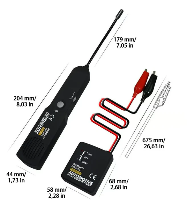 đąđą50 % DE RĂDUCTION !! â° Testeur de circuit ouvert/court-circuit automobile EM415 - Sonde CC et gĂ©nĂ©rateur audio de localisation de dĂ©fauts (prend en charge les tensions infĂ©rieures Ă 42 V) - Image 5