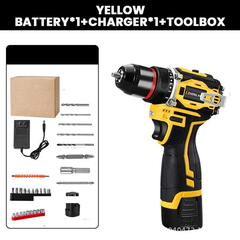 📢📢50 % DE RÉDUCTION !!! ✨Perceuse électrique sans fil avec batterie et chargeur - Image 10