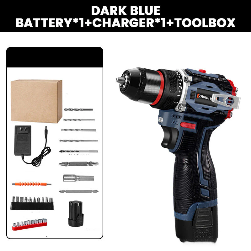 📢📢50 % DE RÉDUCTION !!! ✨Perceuse électrique sans fil avec batterie et chargeur - Image 12
