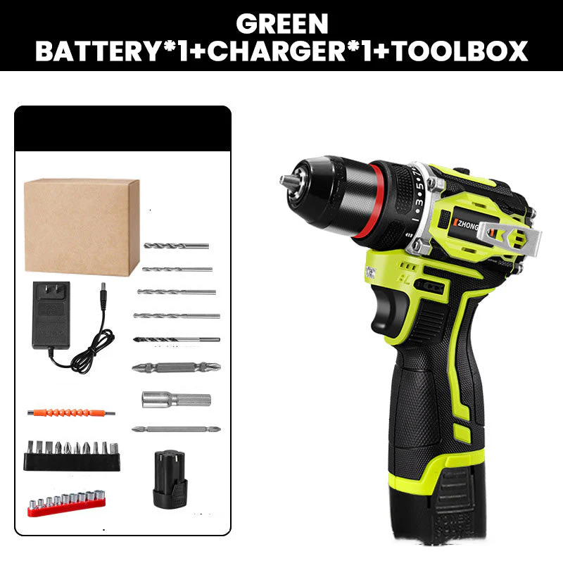 📢📢50 % DE RÉDUCTION !!! ✨Perceuse électrique sans fil avec batterie et chargeur - Image 14