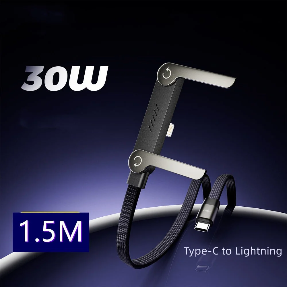 đąđą50 % de rĂ©duction !!â°CĂąble de charge rapide tressĂ© 2 en 1 avec support de tĂ©lĂ©phone intĂ©grĂ© - Image 10