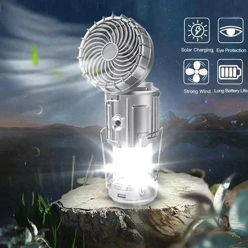 💡💡🎁Vente chaude 50% de réduction🎁🔥Lanterne de camping LED portable avec ventilateur - Image 5