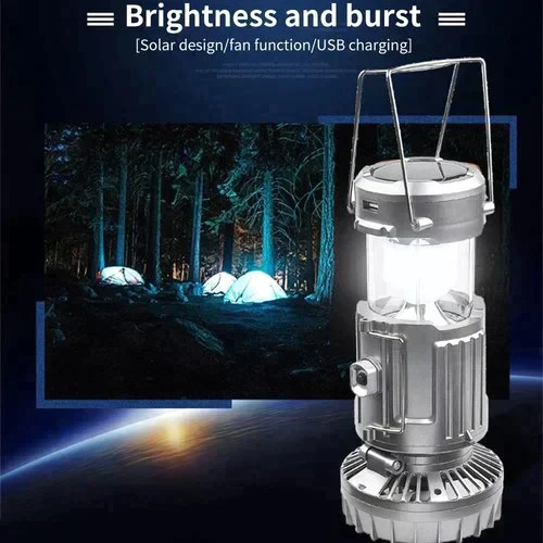 💡💡🎁Vente chaude 50% de réduction🎁🔥Lanterne de camping LED portable avec ventilateur - Image 7